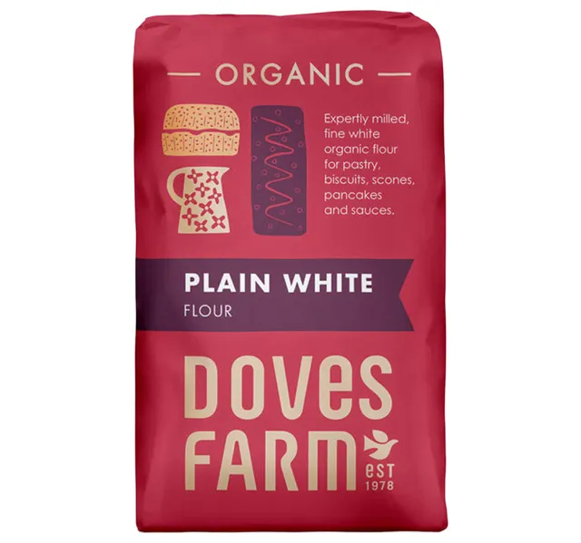 Dove Farm Organic Plain White Flour 1 Kg