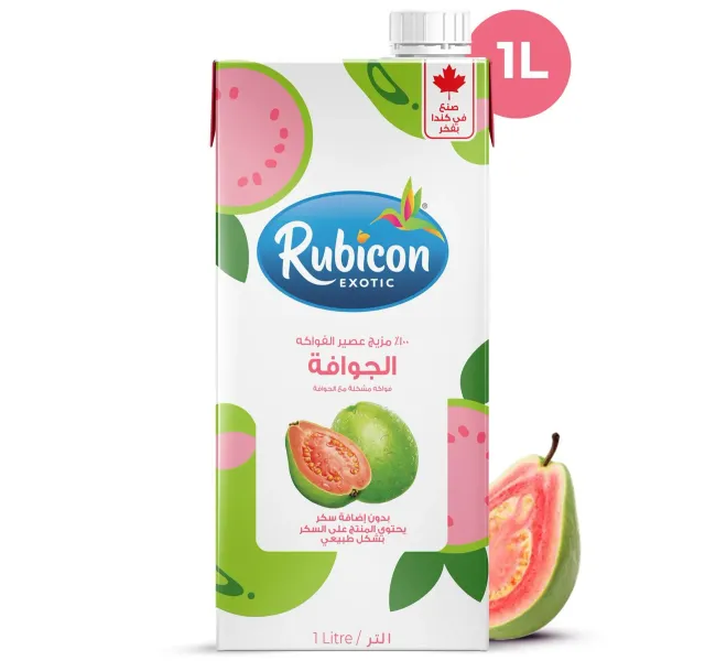 Rubicon Exotic No Added Sugar Guava Fruit Drink 1 Litre