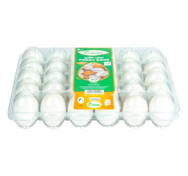 Garden Fresh White Eggs Large 30 Pcs