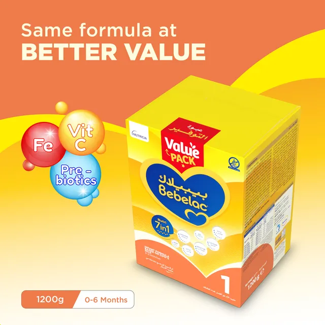 Bebelac Nutri 7in1 Stage 1 Infant Formula From 0 6 Months 1 2 Kg