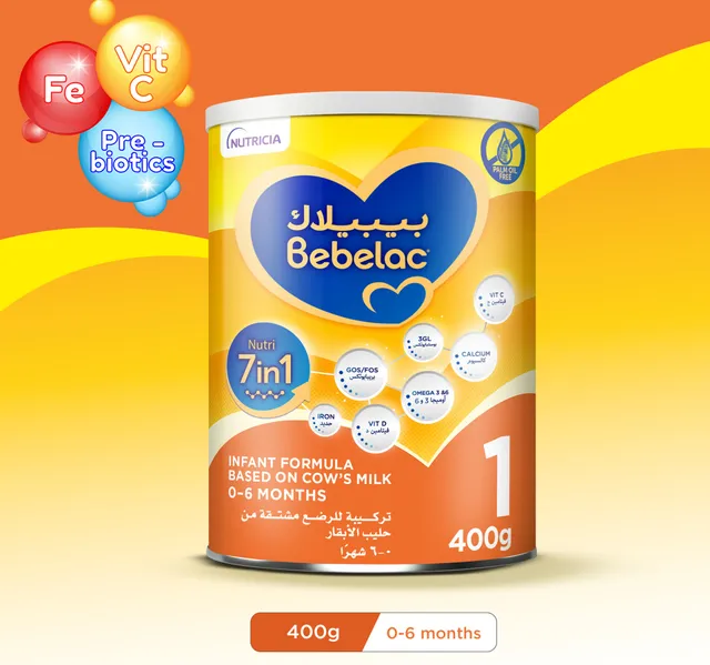 Bebelac Nutri 7in1 Infant Milk Formula Stage 1 From Birth To 6 Months 400 G