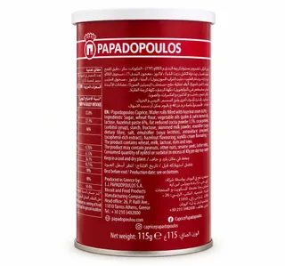 Papadopoulos Caprice Wafer Rolls With Hazelnut And Cocoa Cream 115 G