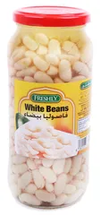Freshly Beans Long White In Glass Jars 580g