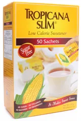 Tropicana Slim Low Calorie Sugar Free Sweetener 50 Sachets