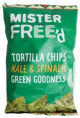 Mister Free D Tortilla Chips Kale Spinach 135g