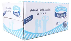 Saudia Whole Milk 18 500 Ml
