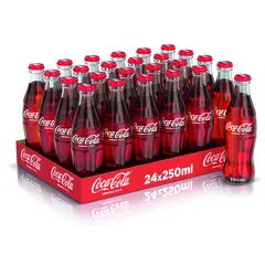 كوكاكولا 250 مل (صندوق من 24 عبوة)
