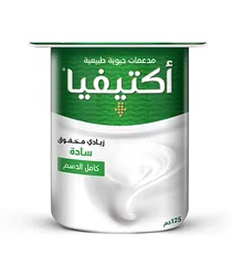 زبادي مخفوق سادة كامل الدسم