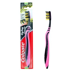 ZigZag Charcoal Medium Toothbrush *Multicolor*