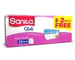 Sanita Club Toilet Tissue 10 Rolls