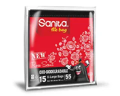 X-Large Rose Scent Tie Bags (55 Gallons)