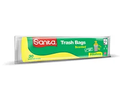 Sanita Trash Bags Citrus Scent 8 Gallons 30 Bags