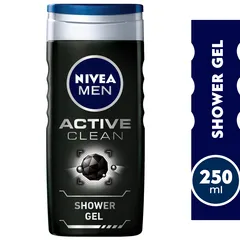 Men Active Clean Charcoal Shower Gel 3in1 Woody Scent