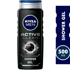 Men Active Clean Charcoal Shower Gel 3in1 Woody Scent