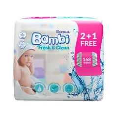Bambi_baby_wet_wipes_fresh_and_clean_3_star_56sheets
