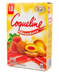 Coqueline Strawberry Small Cakes With Strawberry Filling 165 G