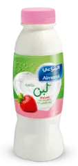 لبن بنكهة الفراولة