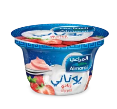زبادي يوناني بالفراولة