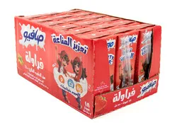 حليب طويل الأجل بنكهة الفراولة
