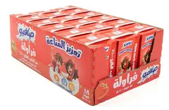حليب طويل الأجل بنكهة الفراولة