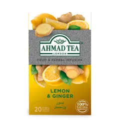 شاي ليمون وزنجبيل