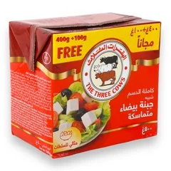 شبيه جبنة بيضاء متماسكة كاملة الدسم