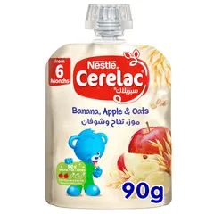Fruits Puree Pouch Banana Apple Oat From 6 Months