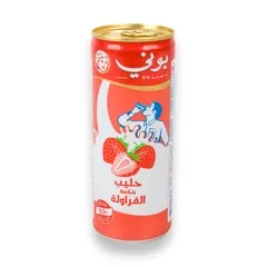 حليب بالفراولة