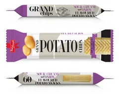 Grand Potato Chips Sour Cream and Onion Flavoured