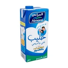 حليب طويل الاجل كامل الدسم غني و كريمي