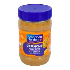 American Garden Crunchy Peanut Butter 18 Oz