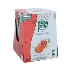 Maison Perrier Sparkling Beverage With Peach And Cherry Flavour 4 × 250 Ml