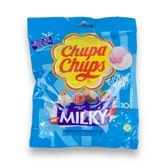 Chupa Chups Milky Lollipops Assorted Creamy Flavoured Lollipops 10 Lollipops