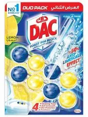 Dac Toilet Rim Block Power Active Lemon Freshness 100g