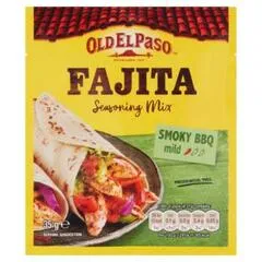 Old El Paso Fajita Seasoning Mix Smoky Bbq Mild 35g