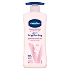 Essential Body Lotion Even Tone Daily Brightening 2 weeks to radiant glowing skin