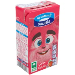 حليب بنكهة الفراولة ١٢٥ مل