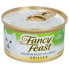 Purina Fancy Feast Cat Food Grilled Salmon Feast In Gravy Gourmet 85g