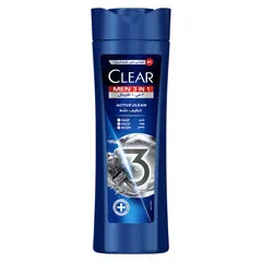 Men's 3in1 Anti Dandruff Shampoo For Hair Face & Body Active Clean 100% Dandruff-Free Scalp Refreshed & Moisturized Skin