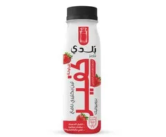 لبن كفير بالفراولة