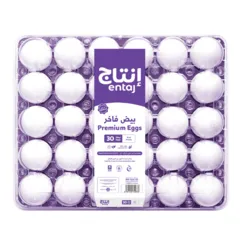 بيض فاخر طازج وسط و كبير
