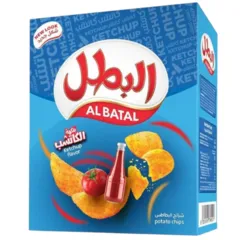 Al Batal Potato Chips Ketchup 14x26g