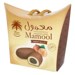 معمول مغطى بالشوكولاتة البندق