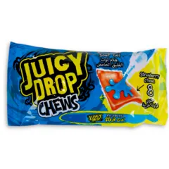 Bazooka Juicy Drop Raspberry Sour Gel Chew Candy 67 G