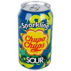 Chupa Chups Sparkling Drink Sour Blueberry Flavour 345 Ml