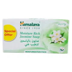 Himalaya Moisture Rich Jasmine Soap Special Offer 6 × 125 G