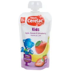 Cerelac Kids Puree Apple Banana And Strawberry From 3 Plus Years 110g
