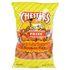 Chesters Flamin Hot Fries Flavored Corn And Potato Snacks 6oz