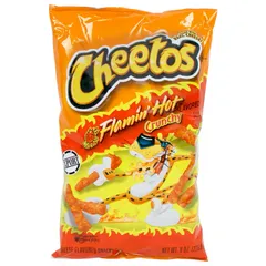 Cheetos Crunchy Flamin Hot Cheese Flavored Snack 8oz