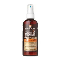 زيت التسمير الذهبي بعامل حماية SPF10